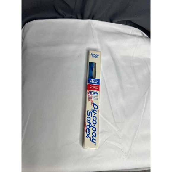 Vintage Py-Co-Pay Blue Toothbrush - New / NOS / Sealed - Pycopay Softex Soft - Picture 2 of 10